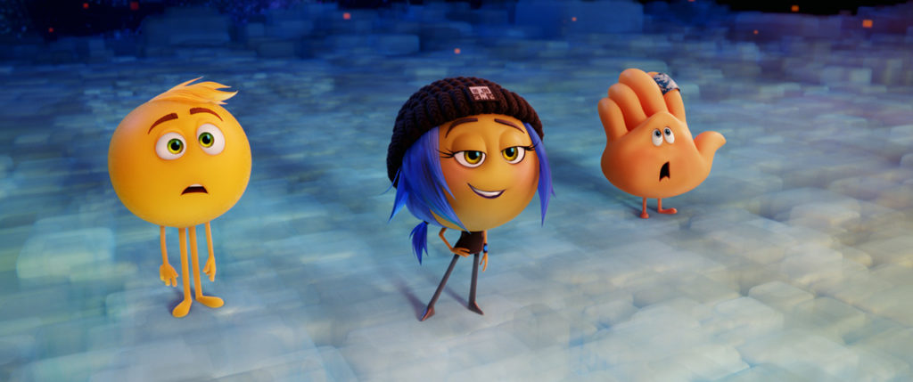 Gene, Jailbreak und High-Five sind die Hauptcharaktere in Emoji - Der Film (v.l.n.r)