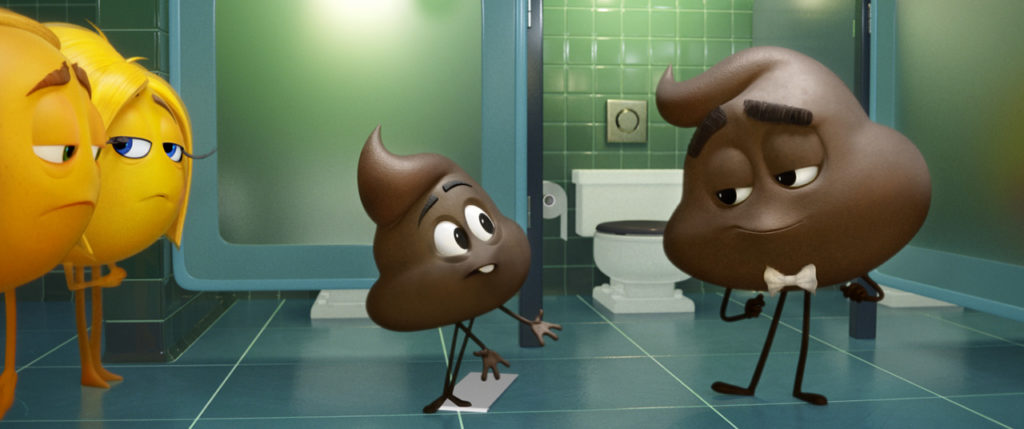 Die Kackhaufen-Emoji sind im Film die Personifizierung von flachem Humor